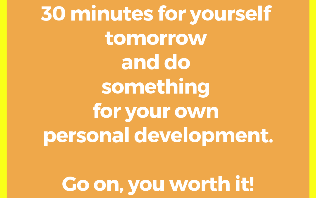 Do You Schedule Time for Yourself?