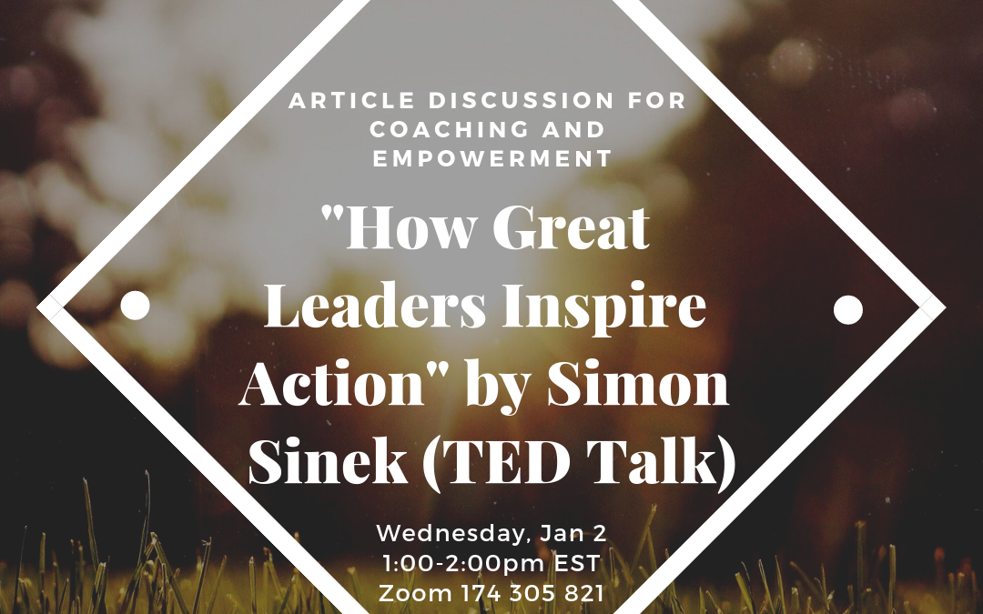 Article Discussion – How Great Leaders Inspire Action