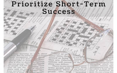 SMART Goals Prioritize Short-Term Success